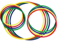 Gymnastik-Reifen Ø 50cm, 4 Stück, bunt