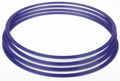 Gymnastik-Reifen, Flachreifen 40 cm blau (4 Stück)