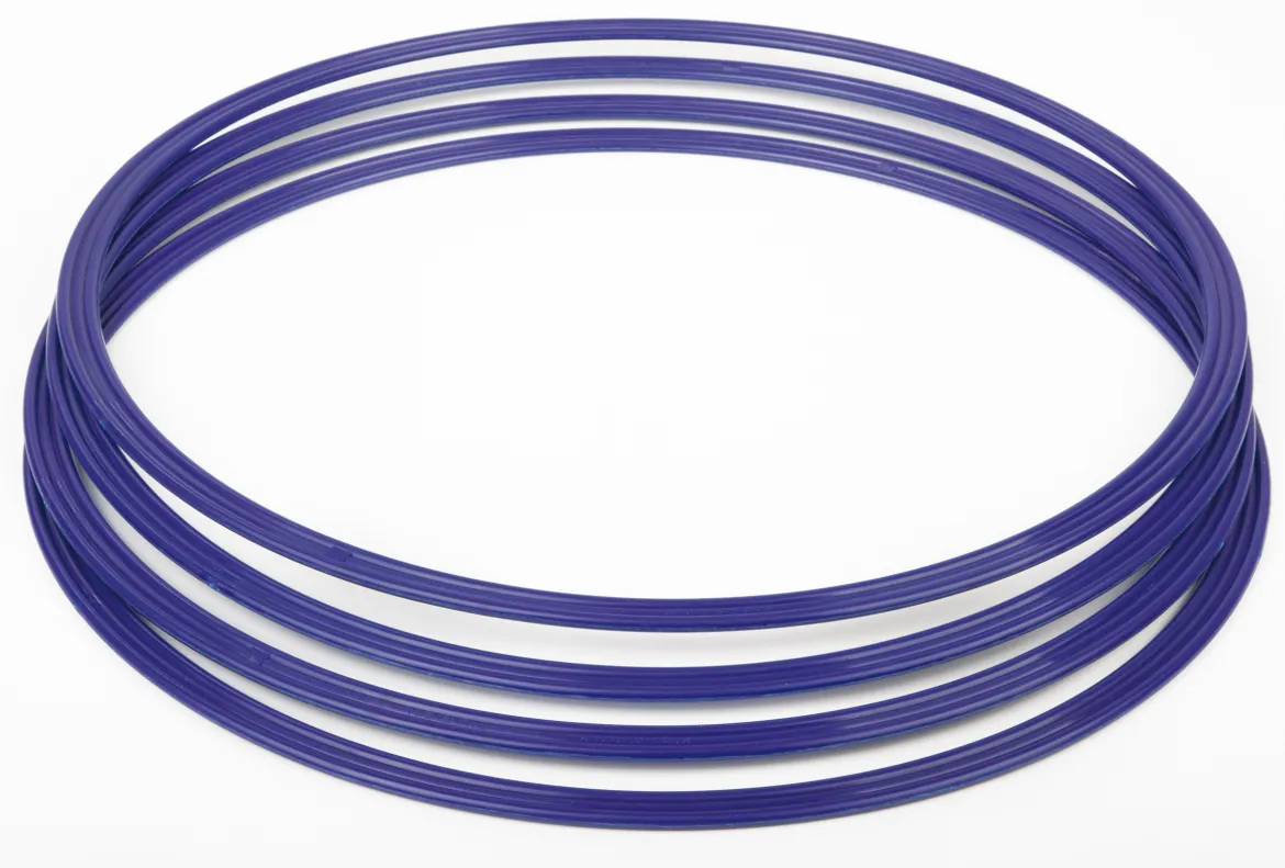 Gymnastik-Reifen, Flachreifen 40 cm blau (4 Stück)