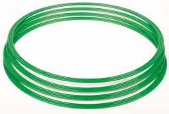 Gymnastik-Reifen, Flachreifen 40 cm grün (4 Stück)