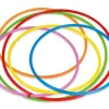 Gymnastik-Reifen Regenbogen-Set, 6 Stück, Durchmesser 60 cm