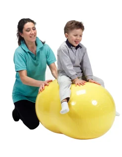 Gymnic Physio Roll Ø 55cm, 90 cm lang, gelb