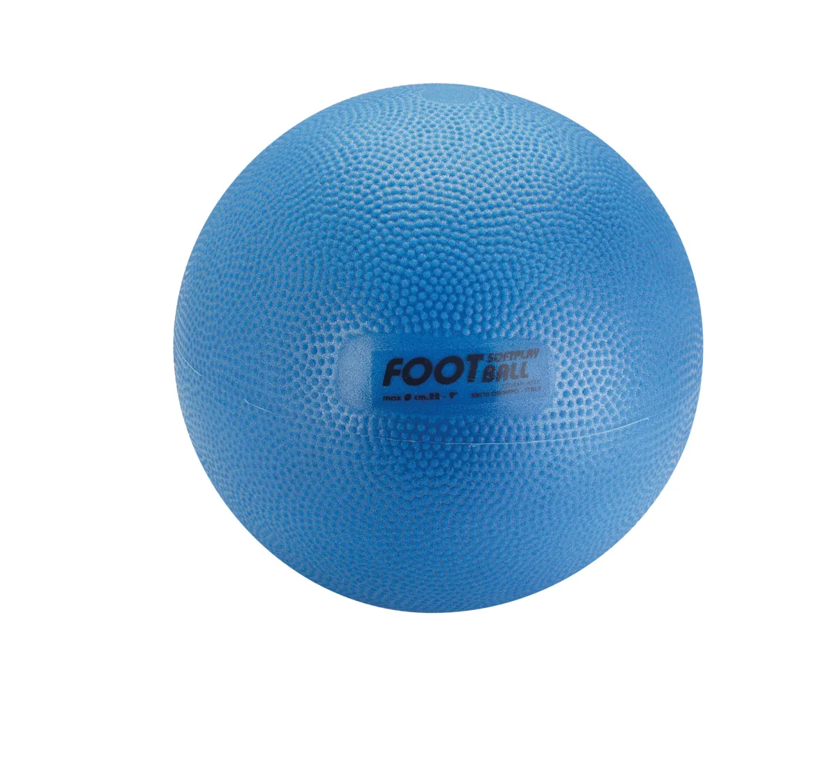 Gymnic Softplay Fußball 22 cm, 220 gr, blau