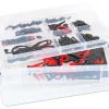 Haft-Notensatz schwarz/rot in Transportbox, magnetisches Tafelmaterial, ab 4 Jahre