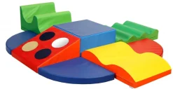 Halbes Sechseck MEDI orange/rot, 2-4 Jahre