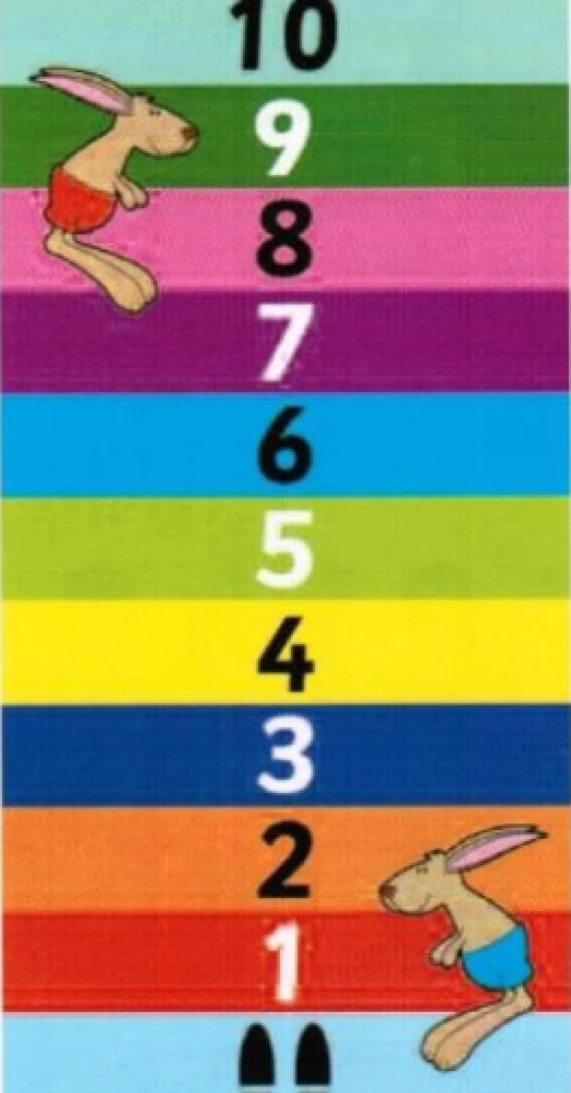 Hasen-Weitsprung, Spielteppich, 100 x 200 cm