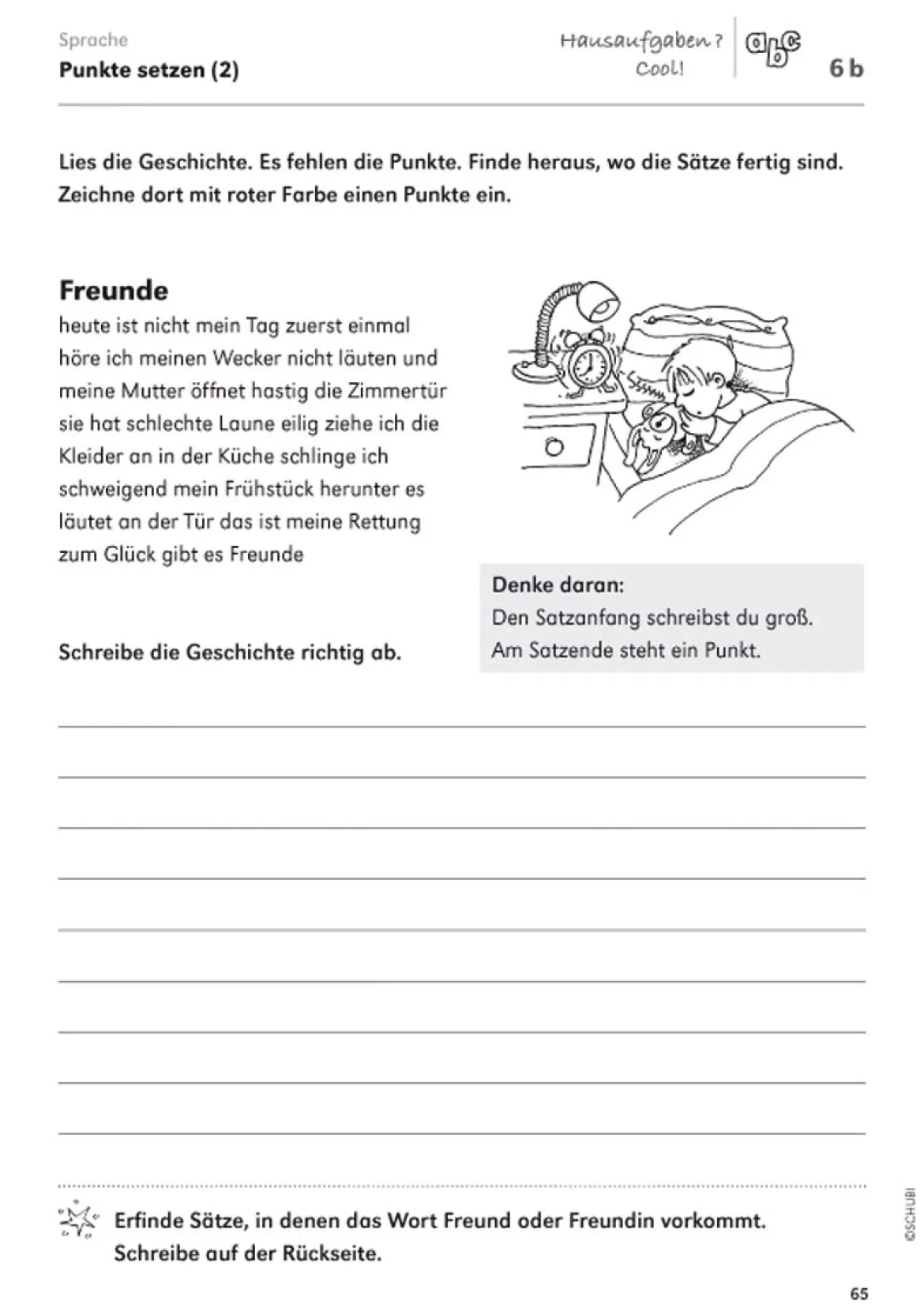 Hausaufgaben? Cool!, Kopiervorlagen, 2. Klasse