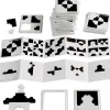Herzpuzzle mini s/w, 12 Stück, ab 3 Jahre