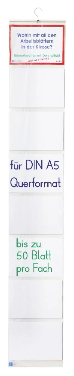 Hängetasche: A5 Querformat mit Metallbügel