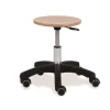 Hocker mit Holzsitz, Sitzhöhe 34 - 42 cm