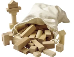 Holzbausteine - naturfarbig
