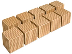 Holzkubus, per 10 Stück