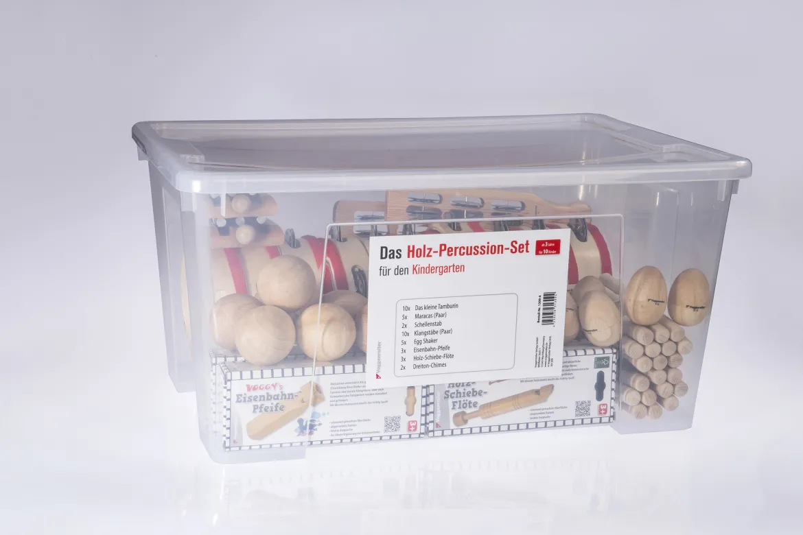Holz-Percussion-Set für den Kindergarten