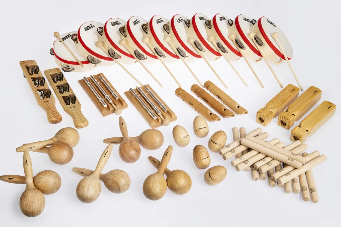 Holz-Percussion-Set für den Kindergarten