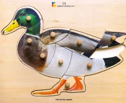 Holz-Puzzle Ente mit großen Griffen, ab 2 Jahre