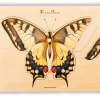 Holz-Puzzle Gelber Schmetterling mit großen Griffen, ab 2 Jahre