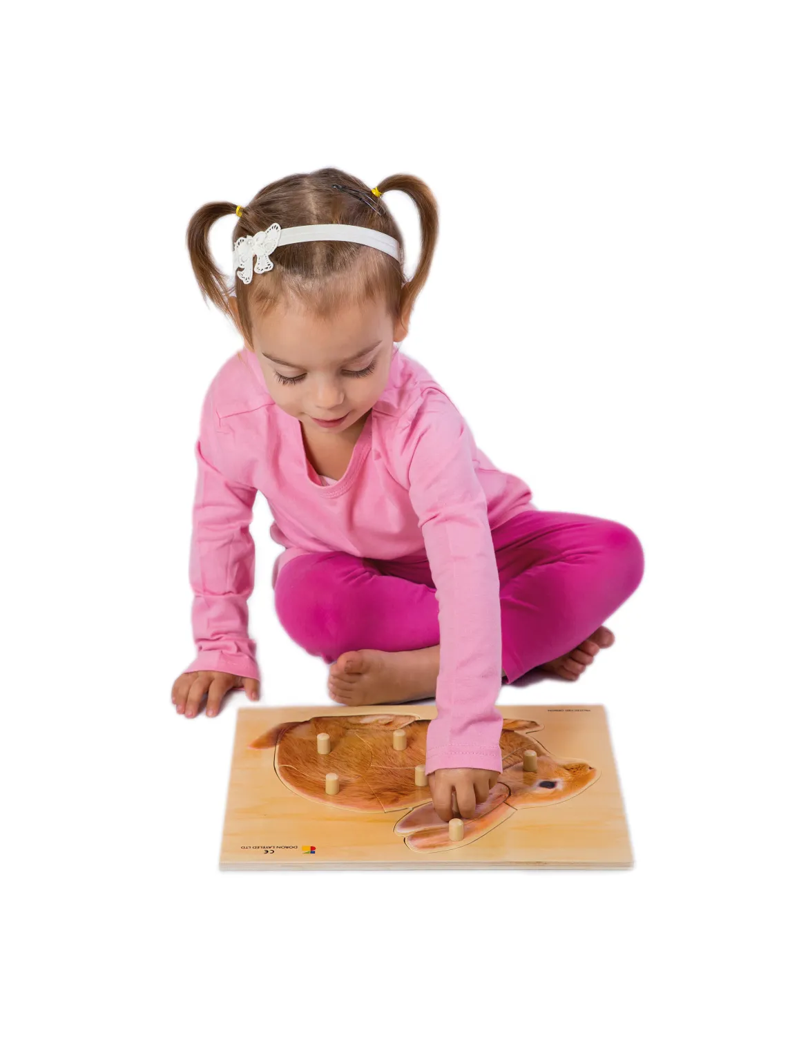 Holz-Puzzle Hase mit großen Griffen, ab 2 Jahre