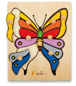 Holz-Puzzle Schmetterling mit großen Griffen, ab 3 Jahre