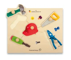 Holz-Puzzle Werkzeug mit großen Griffen, ab 3 Jahre
