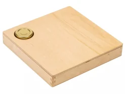 Holztablett mit Übungen zum Kleben