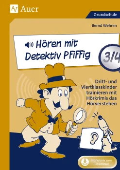 Hören mit Detektiv Pfiffig, Buch, Klasse 3/4