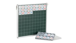 Hundertertafel mit 100 magnetischen Zahlenplättchen
