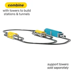 Intelino Smart Train, Erweiterungsset Bahnhof und Tunnel, 2 Bahnhöfe und 2 Tunnel