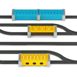 Intelino Smart Train, Erweiterungsset Bahnhof und Tunnel, 2 Bahnhöfe und 2 Tunnel