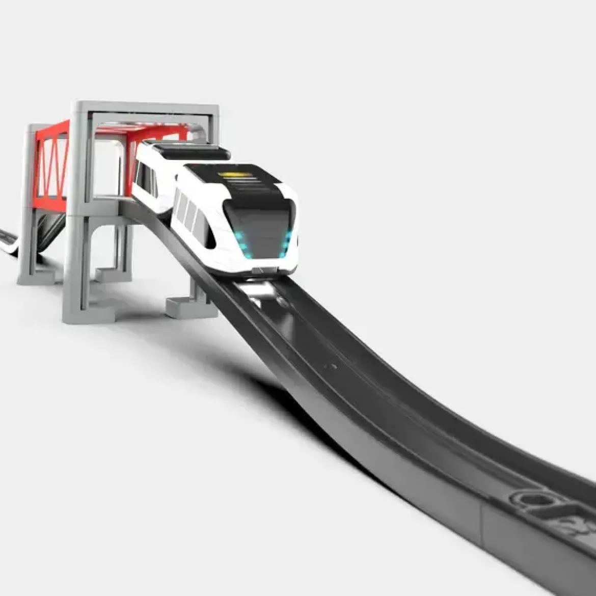 Intelino Smart Train, Erweiterungsset Brücke, 2 Rampen, 4 Stütztürme und Brückeneinsatz