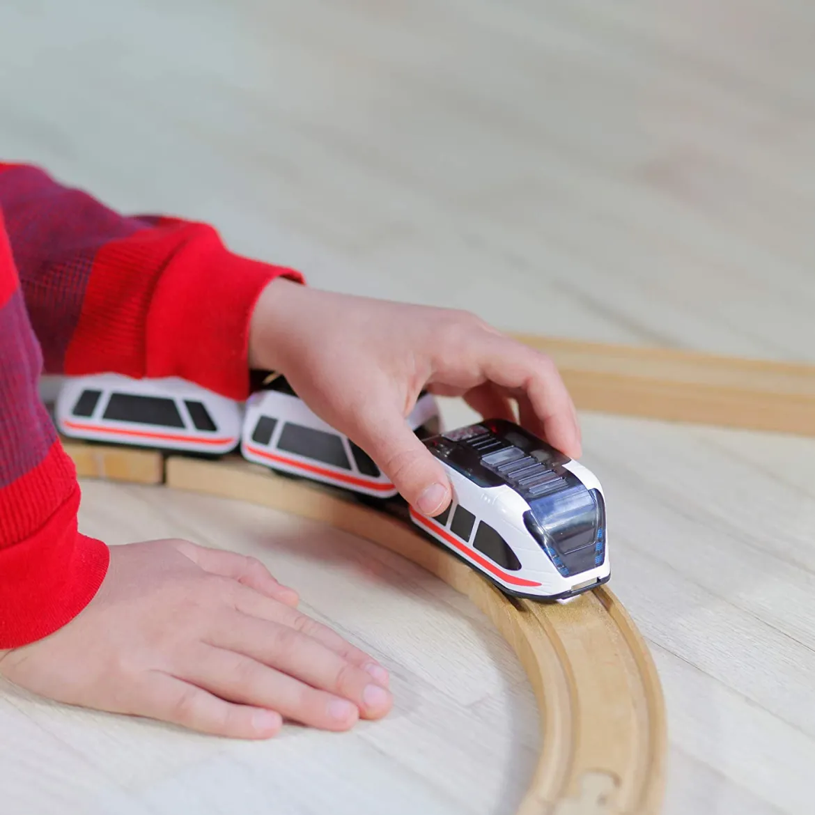 Intelino Smart Train, Erweiterungsset Holzschienen-Adapter, 8 Adapter