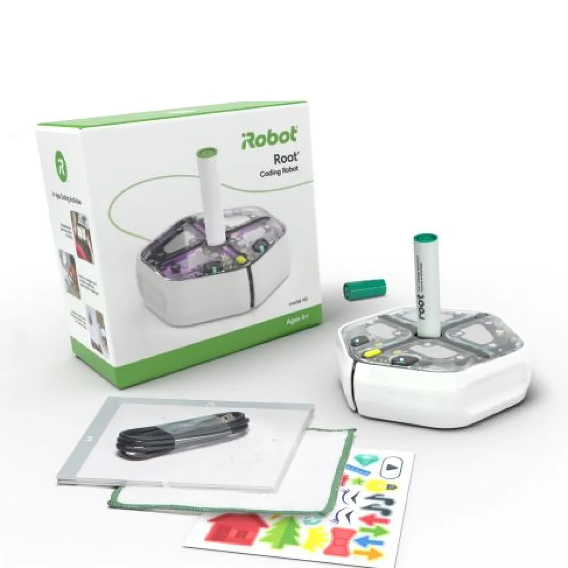 iRobot Root Lite, Coding Roboter, inkl. Whiteboard, Vinyl-Haftfolien und Marker
