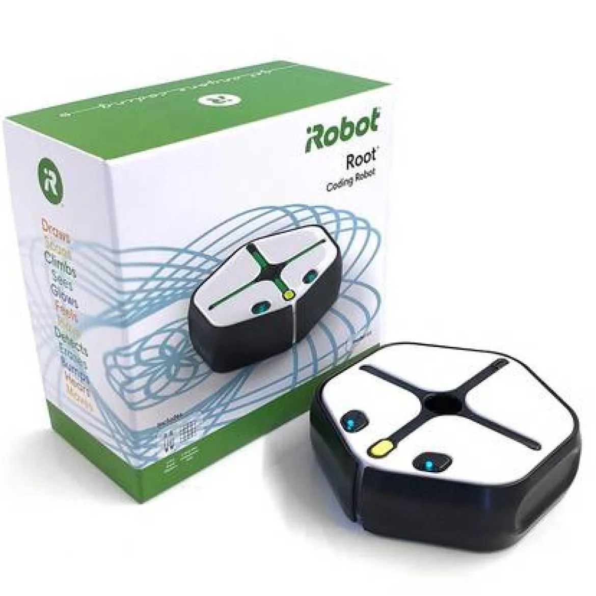 iRobot Root Pro, Coding Roboter, vertikales Fahren, inkl. Whiteboard, Vinyl-Haftfolien und Marker