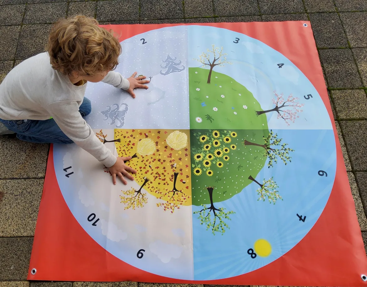 Jahreskreis, Outdoor LernMat, 135x135 cm
