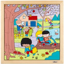 Jahreszeiten Puzzle Herbst, 3-5 Jahre