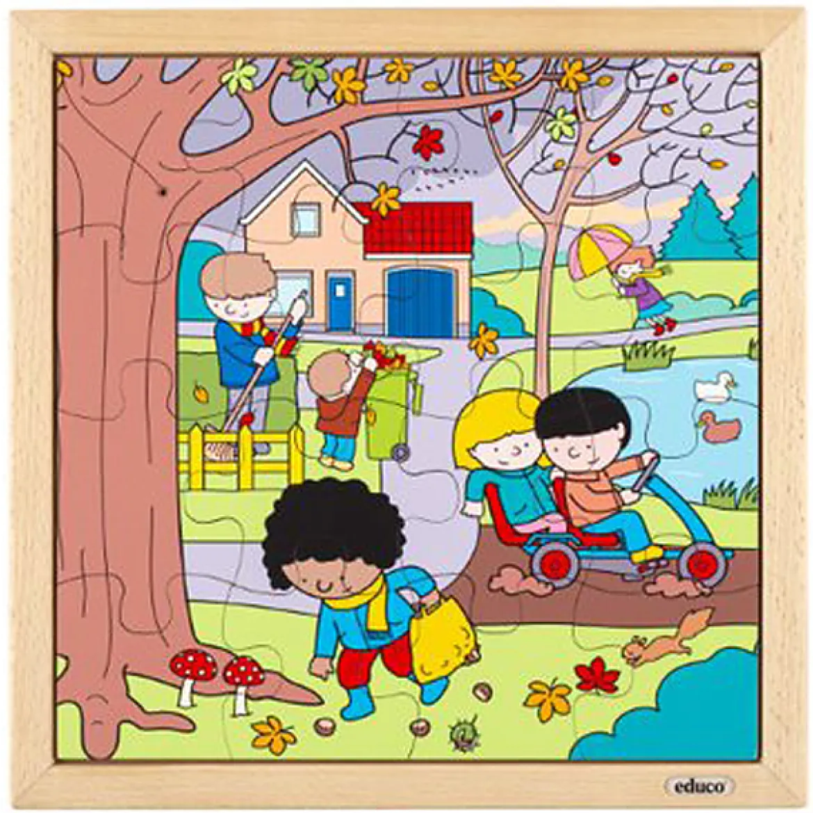 Jahreszeiten Puzzle Herbst, 3-5 Jahre