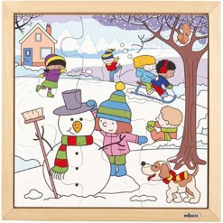 Jahreszeiten Puzzle Winter, 3-5 Jahre