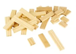 JOIN CLIPS - große Bauhölzer-Box, 1000 Stück im Holzkasten