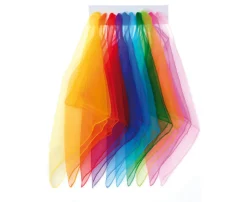 Jongliertücher - 10 Farben, 65 x 65 cm