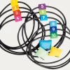 Jump & Throw, 10 bunte Ringe und 3 Wurfsäckchen, ab 4 Jahre