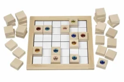 Juwelen-Sudoky 6 x 6, Logikspiel mit Farben, ab 4 Jahre