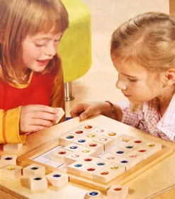 Juwelen-Sudoky 6 x 6, Logikspiel mit Farben, ab 4 Jahre