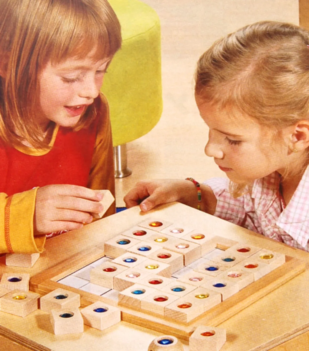 Juwelen-Sudoky 6 x 6, Logikspiel mit Farben, ab 4 Jahre