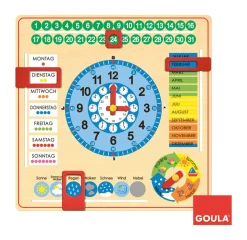 Kalender-Uhr, 6-9 Jahre