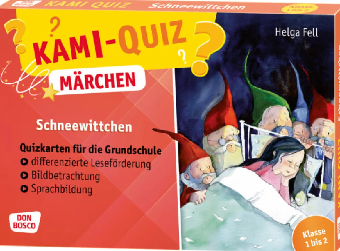 Kami-Quiz Märchen: Schneewittchen, Quizkarten, 6-8 Jahre