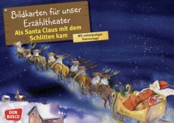 Kamishibai Bildkartenset - Als Santa Claus mit dem Schlitten kam, 3-7 Jahre