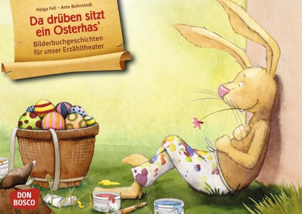 Kamishibai Bildkartenset - Da drüben sitzt ein Osterhas', 2-6 Jahre