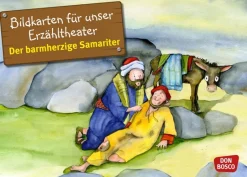 Kamishibai Bildkartenset - Der barmherzige Samariter, 3-10 Jahre