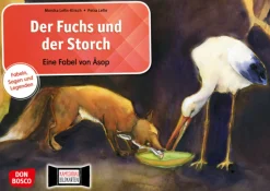 Kamishibai Bildkartenset - Der Fuchs und der Storch. Eine Fabel von Äsop, 5-11 Jahre