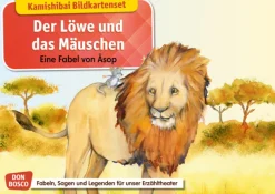Kamishibai Bildkartenset - Der Löwe und das Mäuschen, 5 bis 11 Jahre