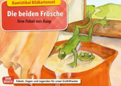 Kamishibai Bildkartenset - Die beiden Frösche, 5 bis 11 Jahre